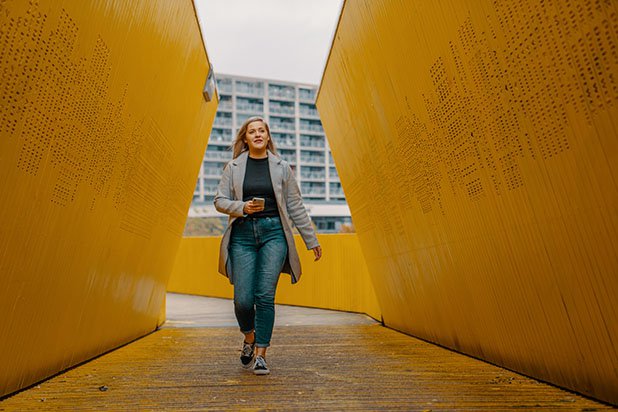 Girl walking