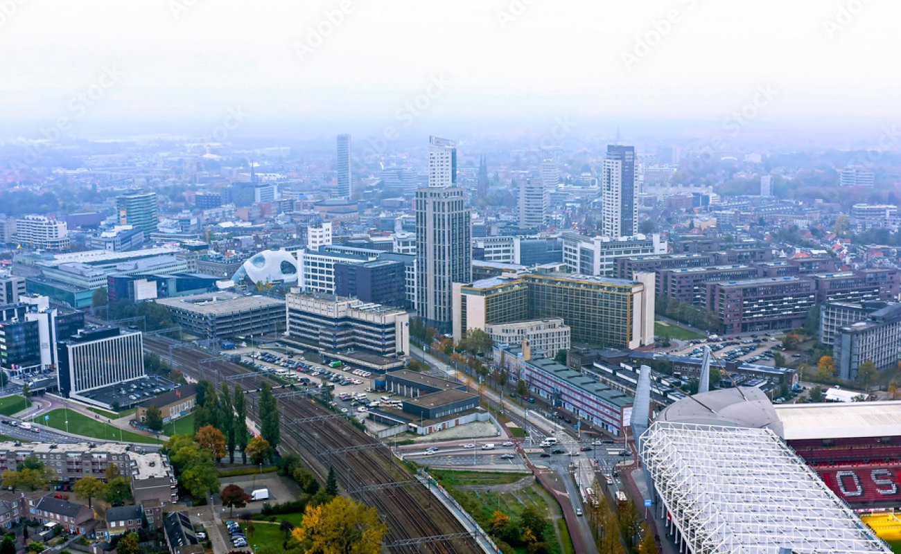 Uitzicht over het centrum Eindhoven