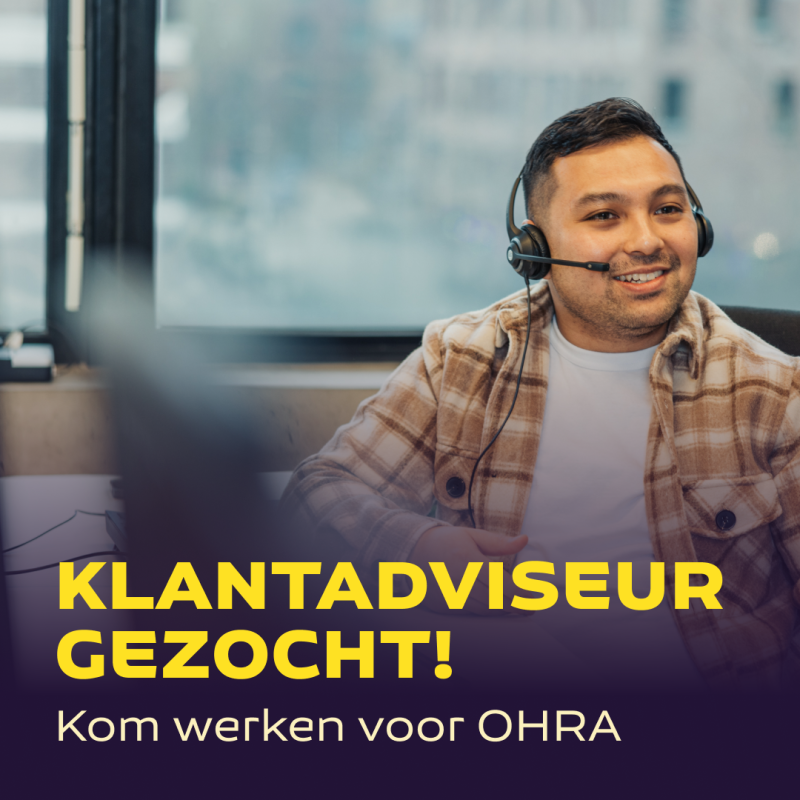 Man with headset smiling