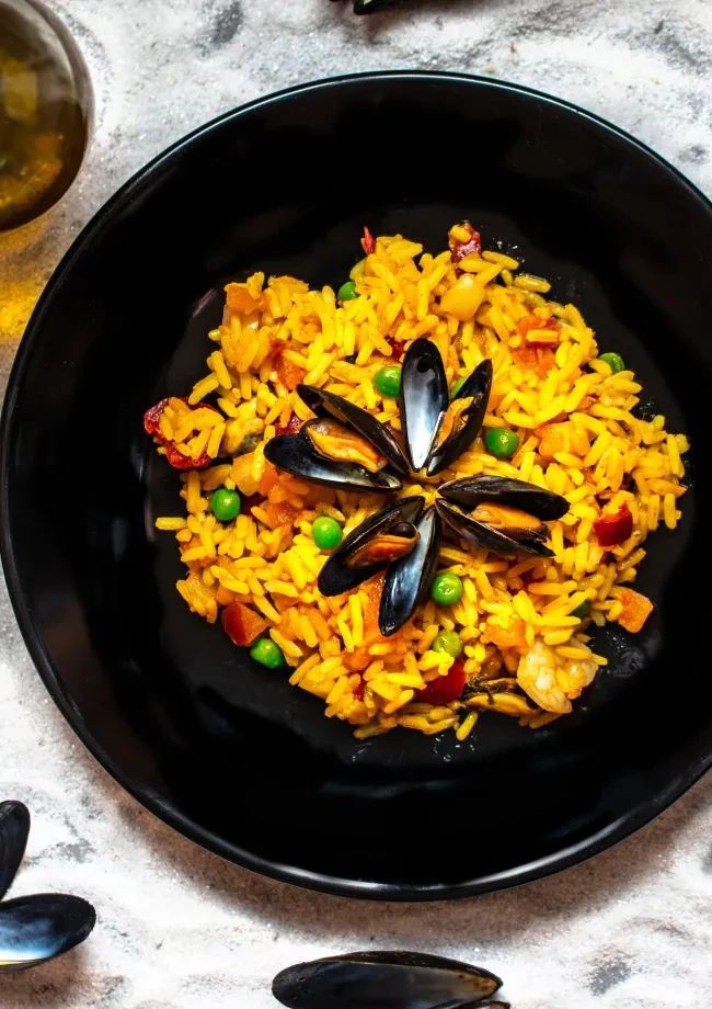 Paella eten in Torrevieja in Spanje